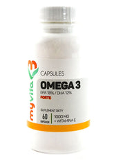 Omega-3 FORTE EPA 18% / DHA 12% 1000 mg 60 Capsules - MYVITA